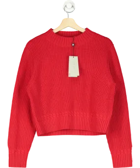 Mint Velvet Red Cotton Blend Jumper UK S