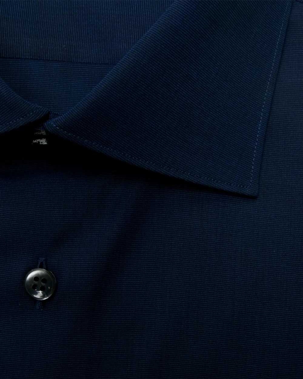Navy Solid Dress Shirt