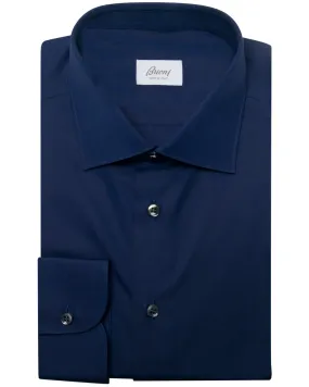 Navy Solid Dress Shirt