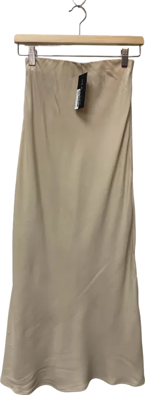 New Look Cream Midi Skirt UK 6