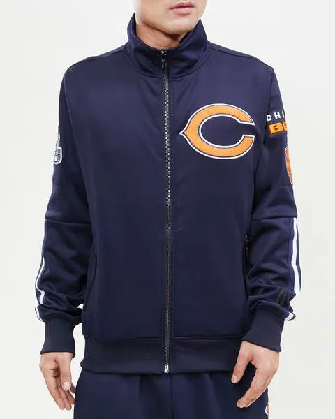 NFL CHICAGO BEARS CLASSIC MEN'S TRACK JACKET (MIDNIGHT NAVY)