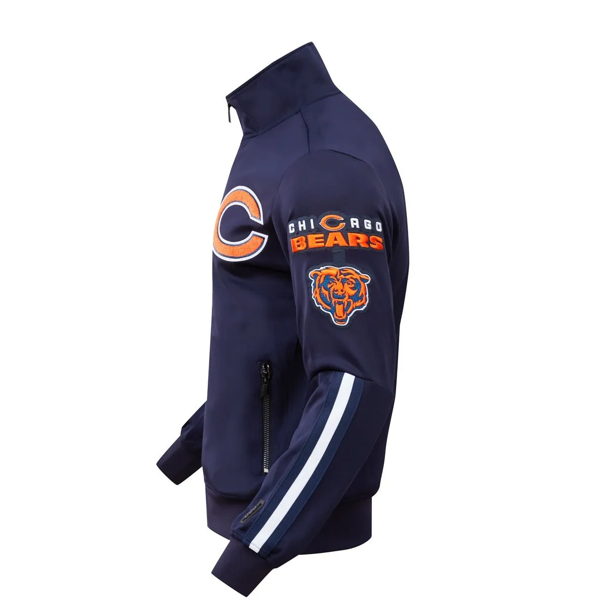 NFL CHICAGO BEARS CLASSIC MEN'S TRACK JACKET (MIDNIGHT NAVY)