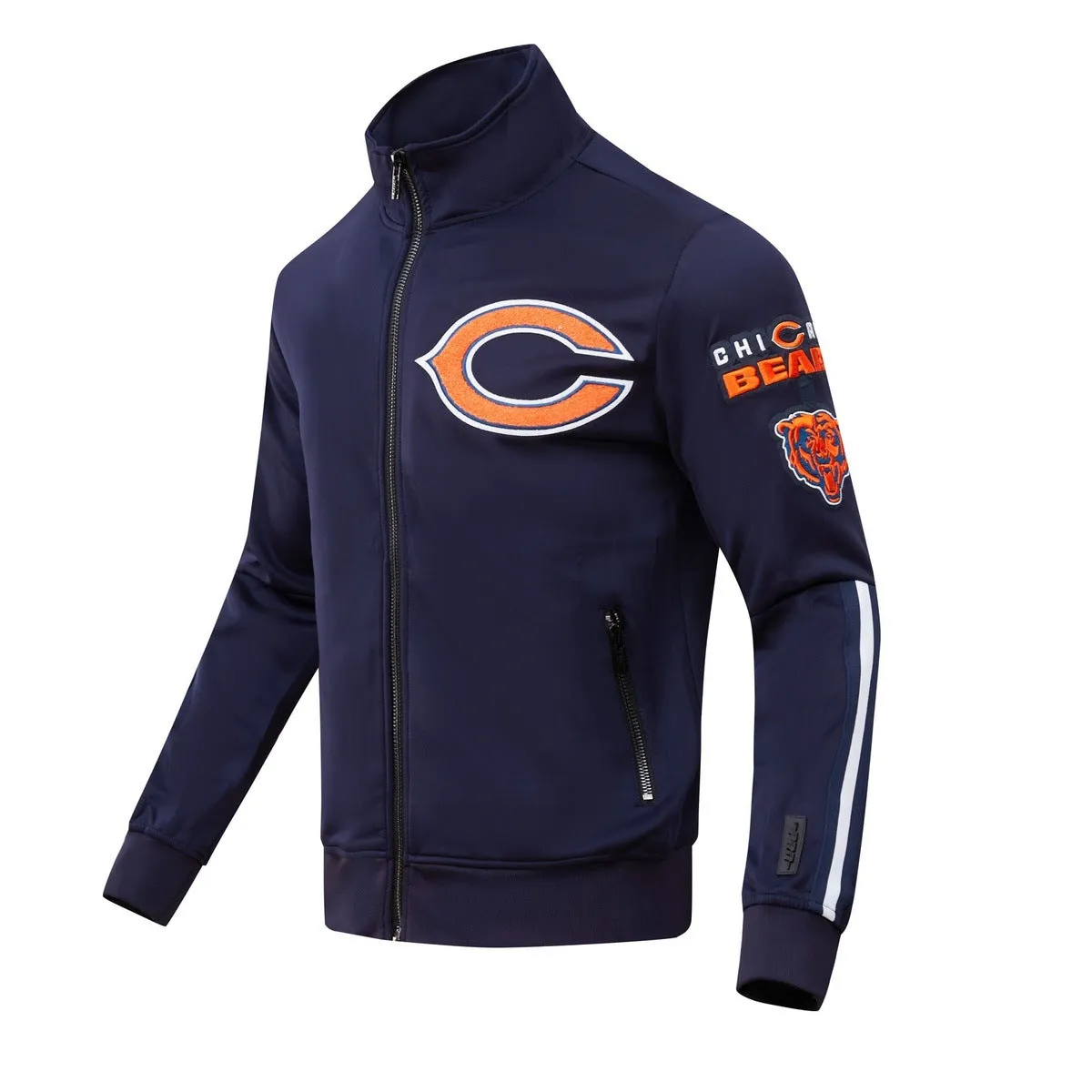 NFL CHICAGO BEARS CLASSIC MEN'S TRACK JACKET (MIDNIGHT NAVY)