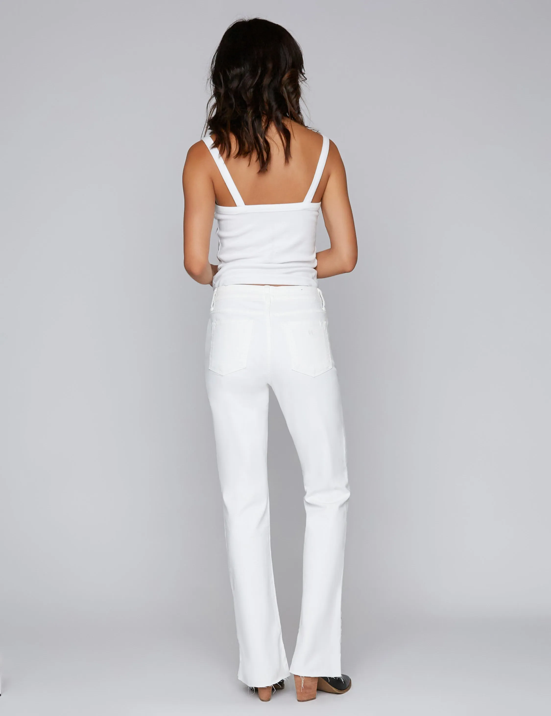 Olivia Mid Rise Straight Leg Jeans
