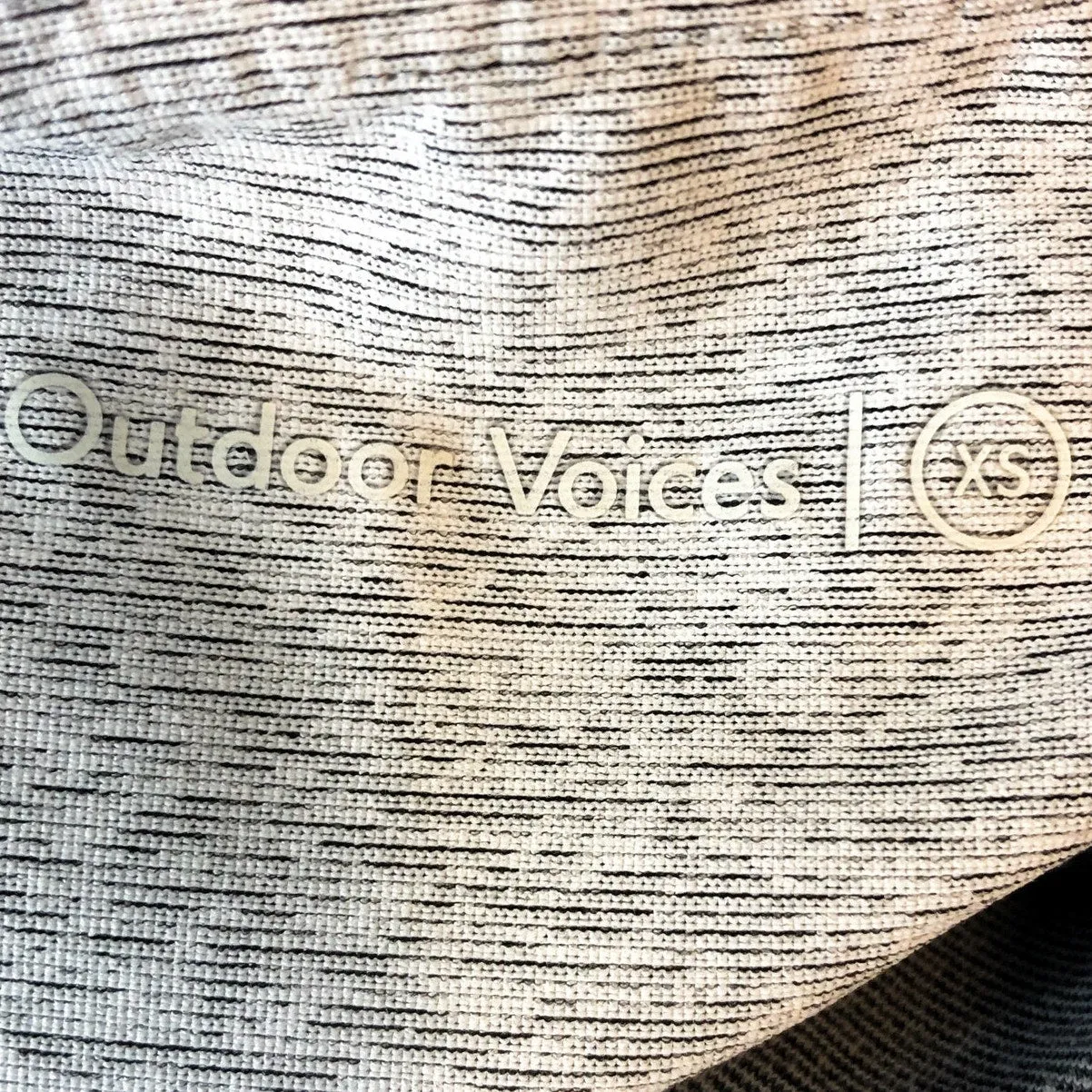 OUTDOOR VOICES Women's 7/8 Springs Leggings XS Graphite/Ash/Dove Colorblock NWT