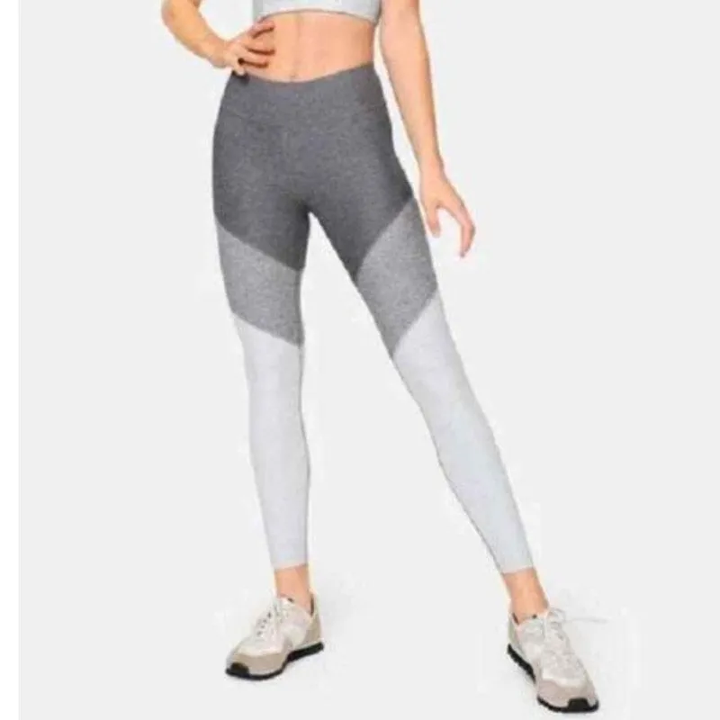 OUTDOOR VOICES Women's 7/8 Springs Leggings XS Graphite/Ash/Dove Colorblock NWT