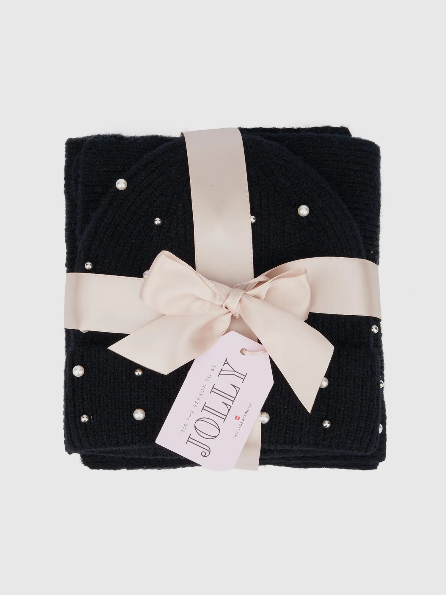 Pearl Beanie Scarf Set