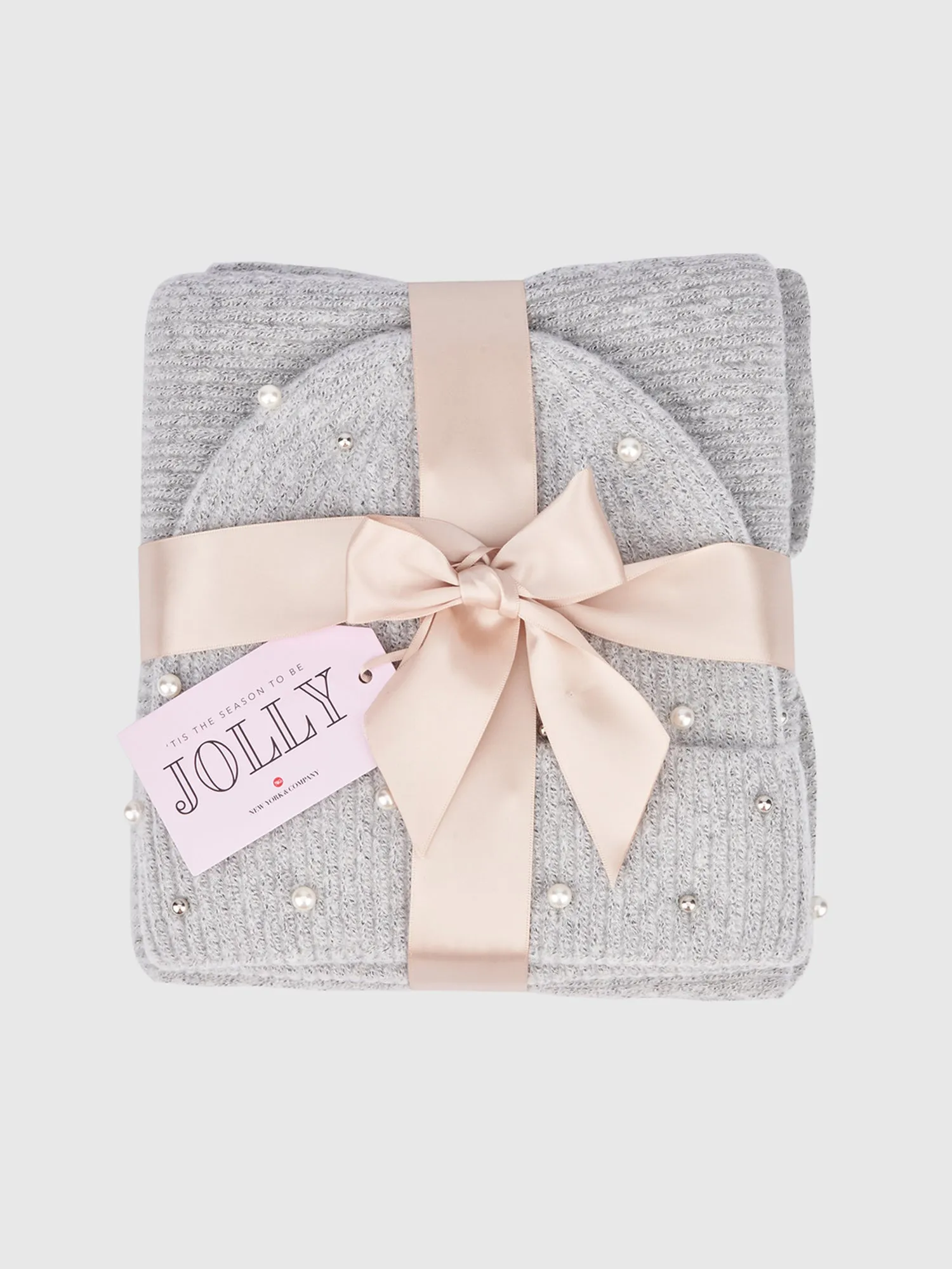 Pearl Beanie Scarf Set