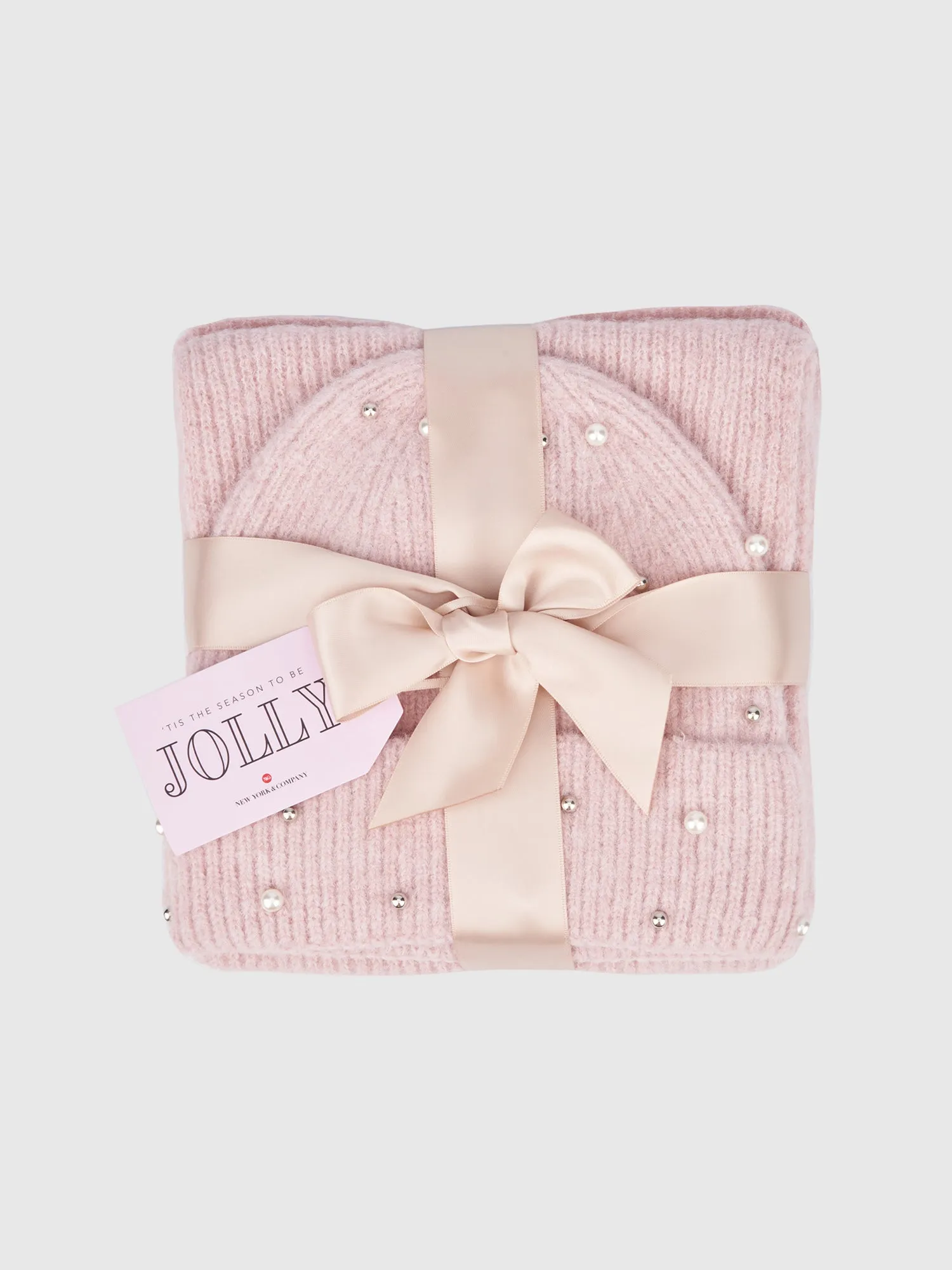 Pearl Beanie Scarf Set