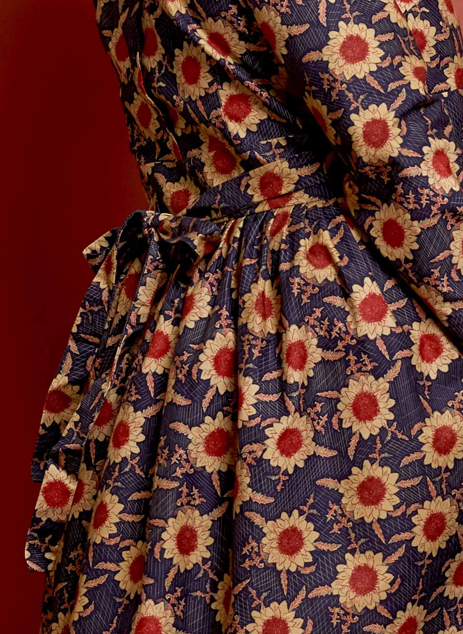 Philippa Dress - Navy Artichoke