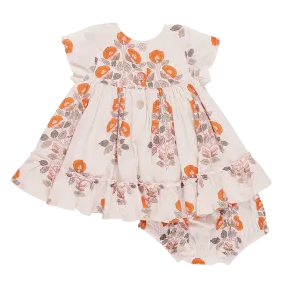 Pink Chicken - Baby Girls Niley Dress Set - Cloud Bouquet Floral