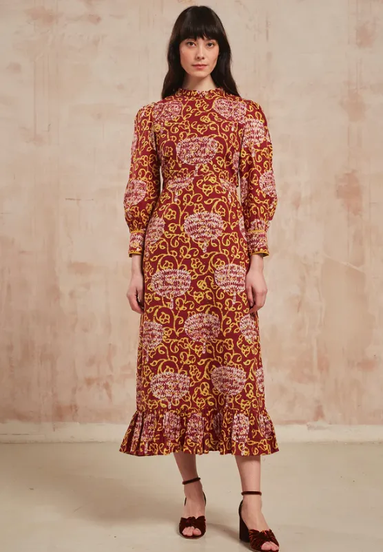 Pink City Prints Earthen Jungle Petworth Dress