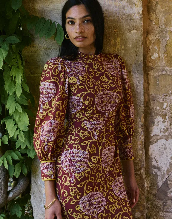 Pink City Prints Earthen Jungle Petworth Dress