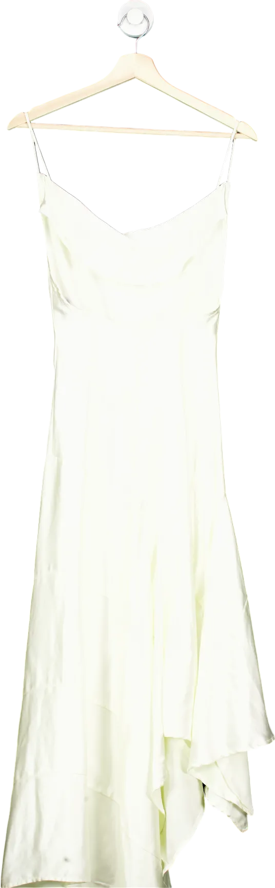 PrettyLittleThing White Tiered Skirt Strappy Maxi Dress UK 8