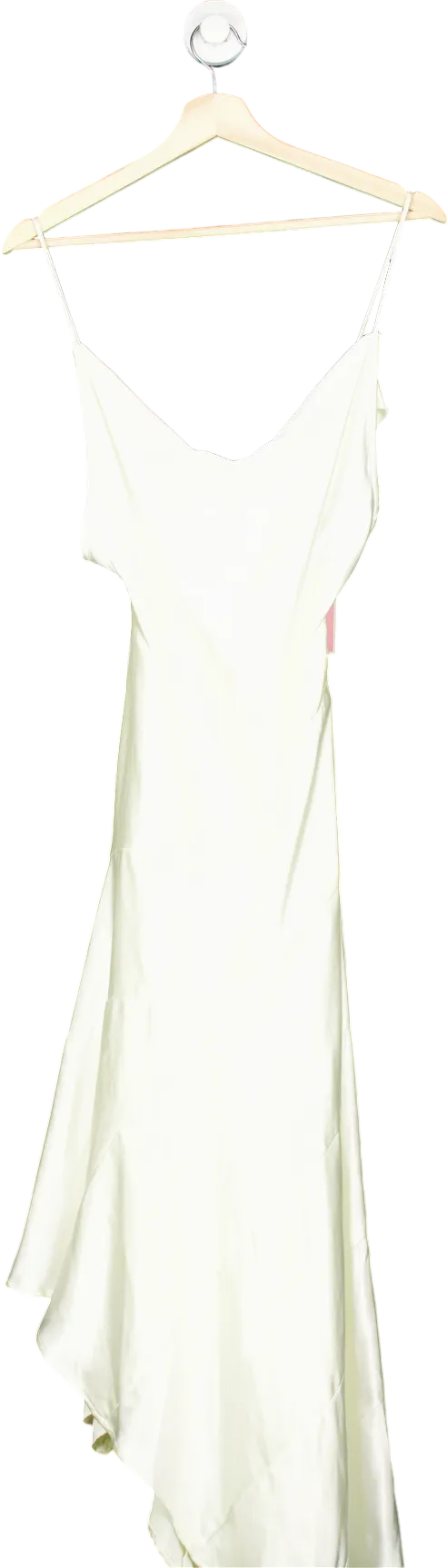 PrettyLittleThing White Tiered Skirt Strappy Maxi Dress UK 8