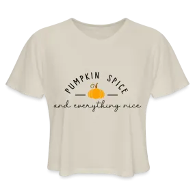 Pumpkin Spice and Everything Nice Women's Cropped T-Shirt