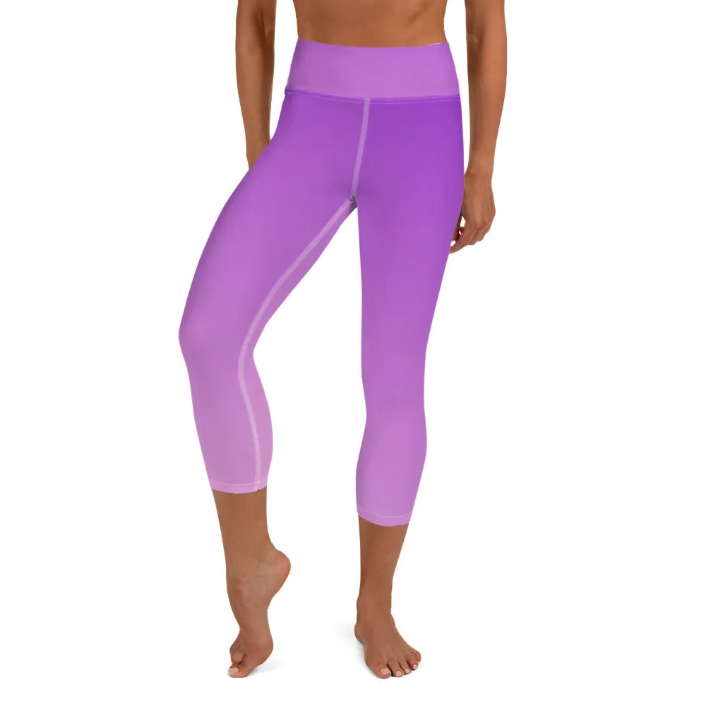 Purple Pleasure Yoga Capri Leggings | Fitness Leggings, lioness-love