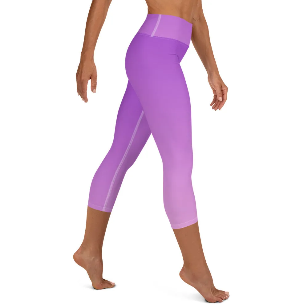 Purple Pleasure Yoga Capri Leggings | Fitness Leggings, lioness-love