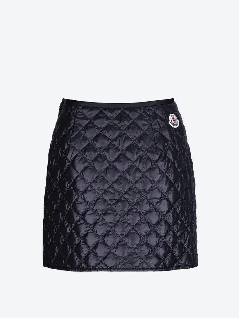 Quilted mini skirt
