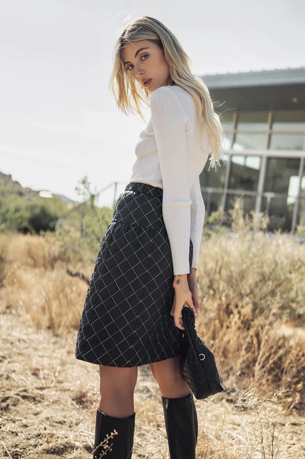 QUILTED SKIRT
