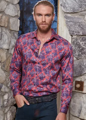 Red "Miami" Print Shirt
