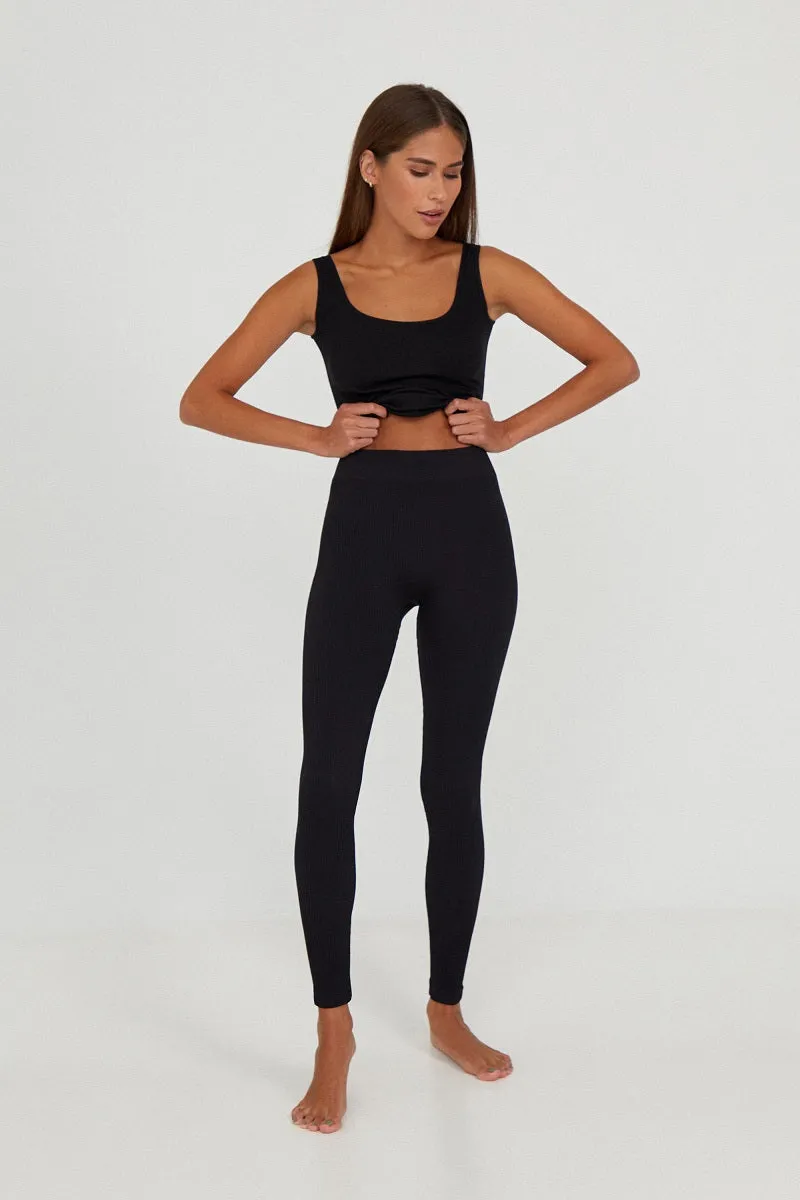 Ribbed leggings