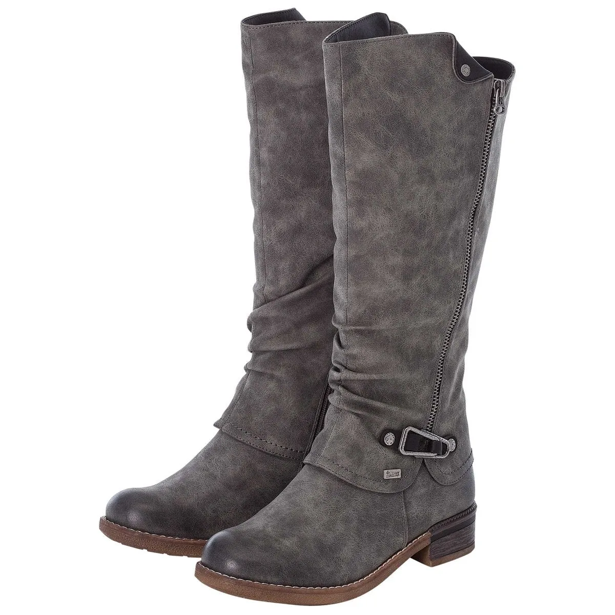 Rieker Women's 94652-45 Smoke Nubuck Waterproof