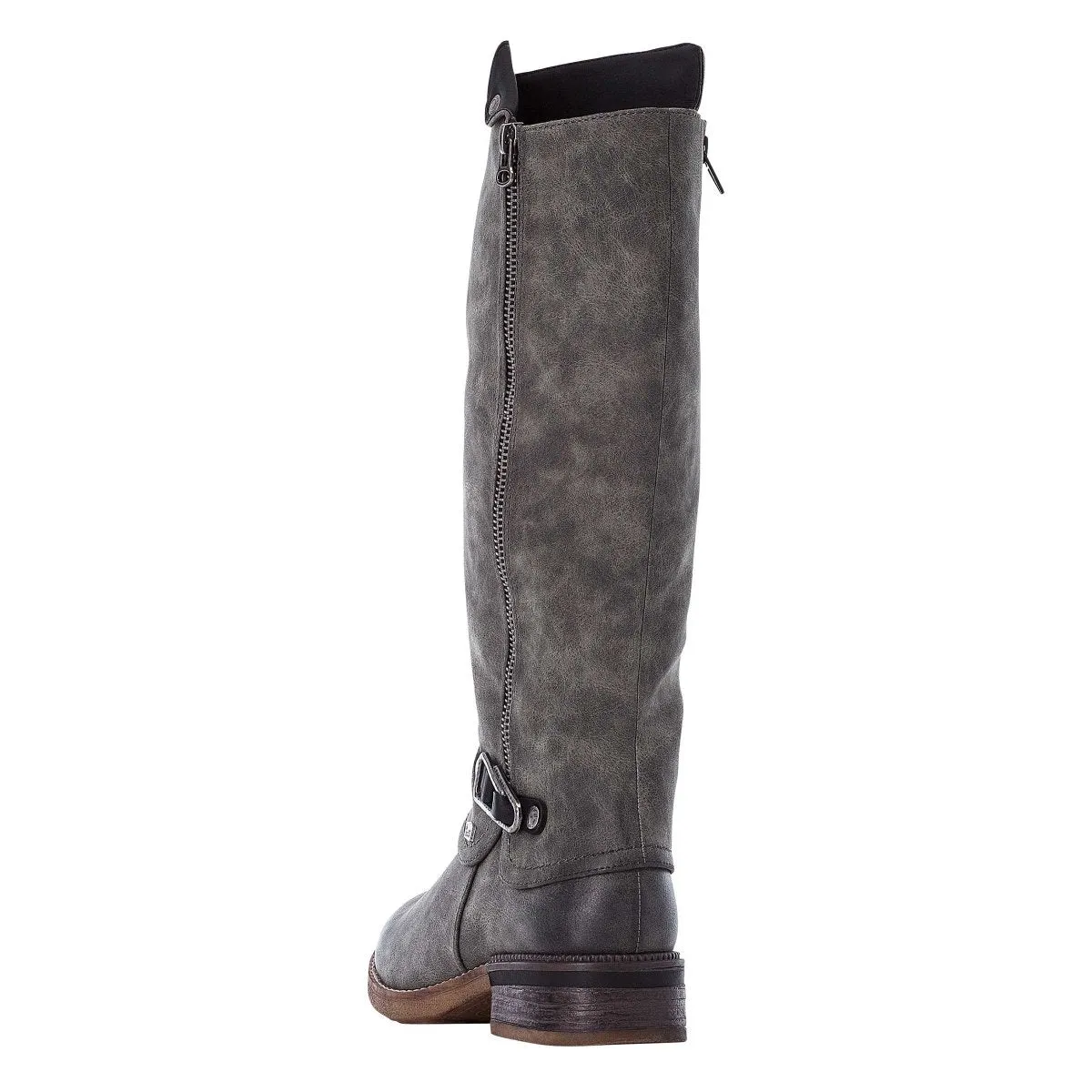Rieker Women's 94652-45 Smoke Nubuck Waterproof