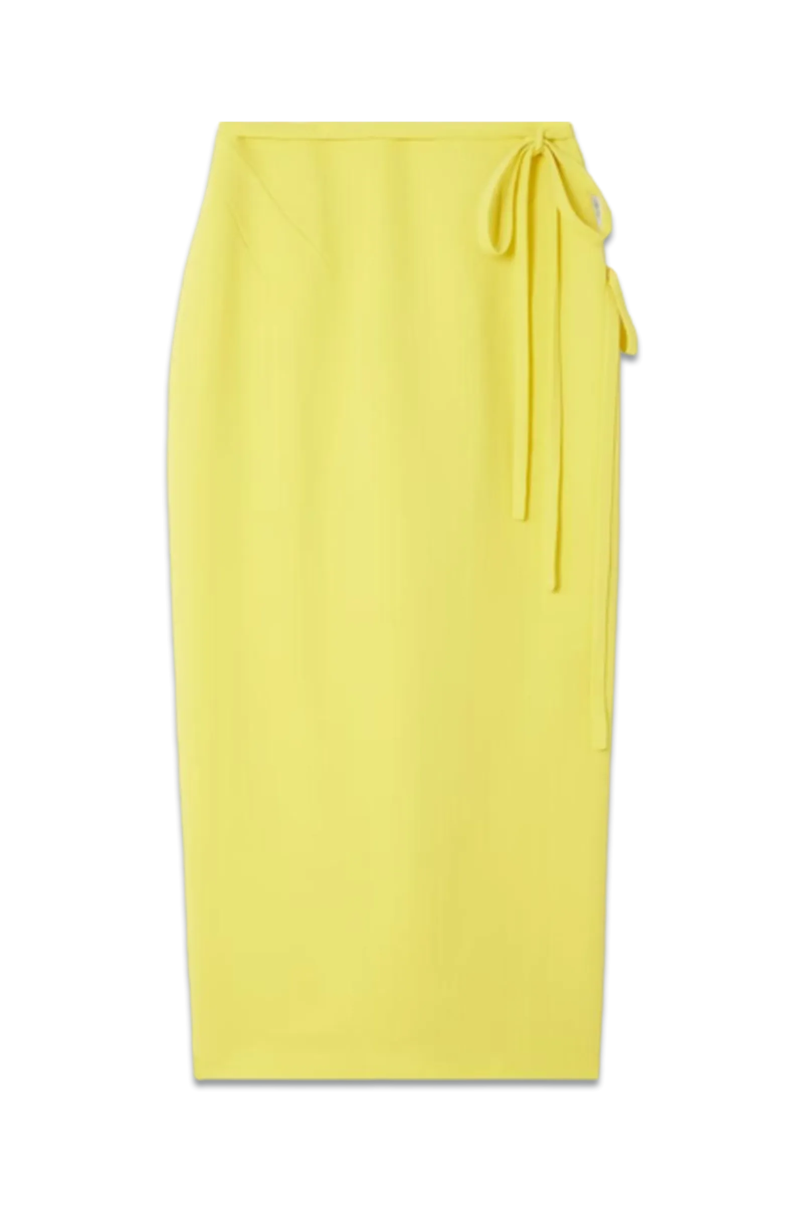 Rieve Tie-Detailed Crepe Midi Skirt