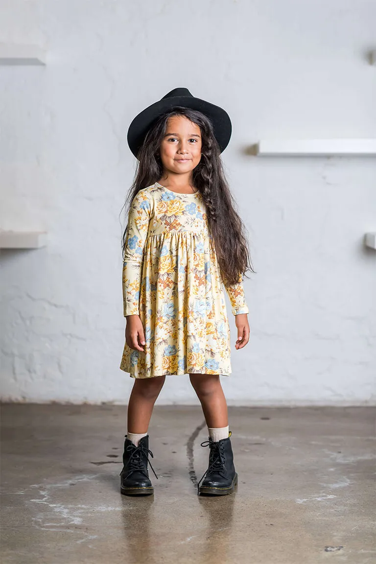 ROCK YOUR KID AUTUMNAL LS GOLDIE DRESS