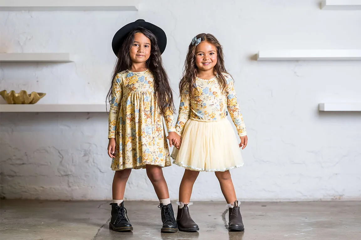 ROCK YOUR KID AUTUMNAL LS GOLDIE DRESS