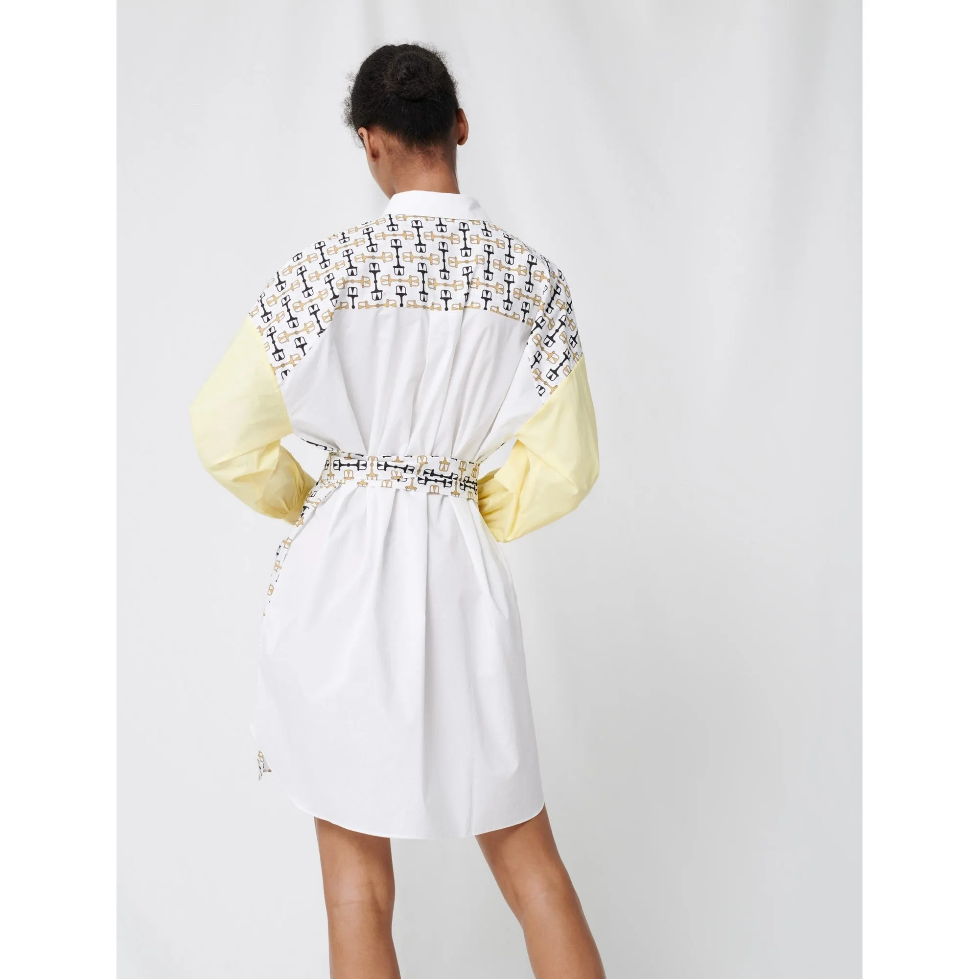 Rocsi Dress - White/Yellow