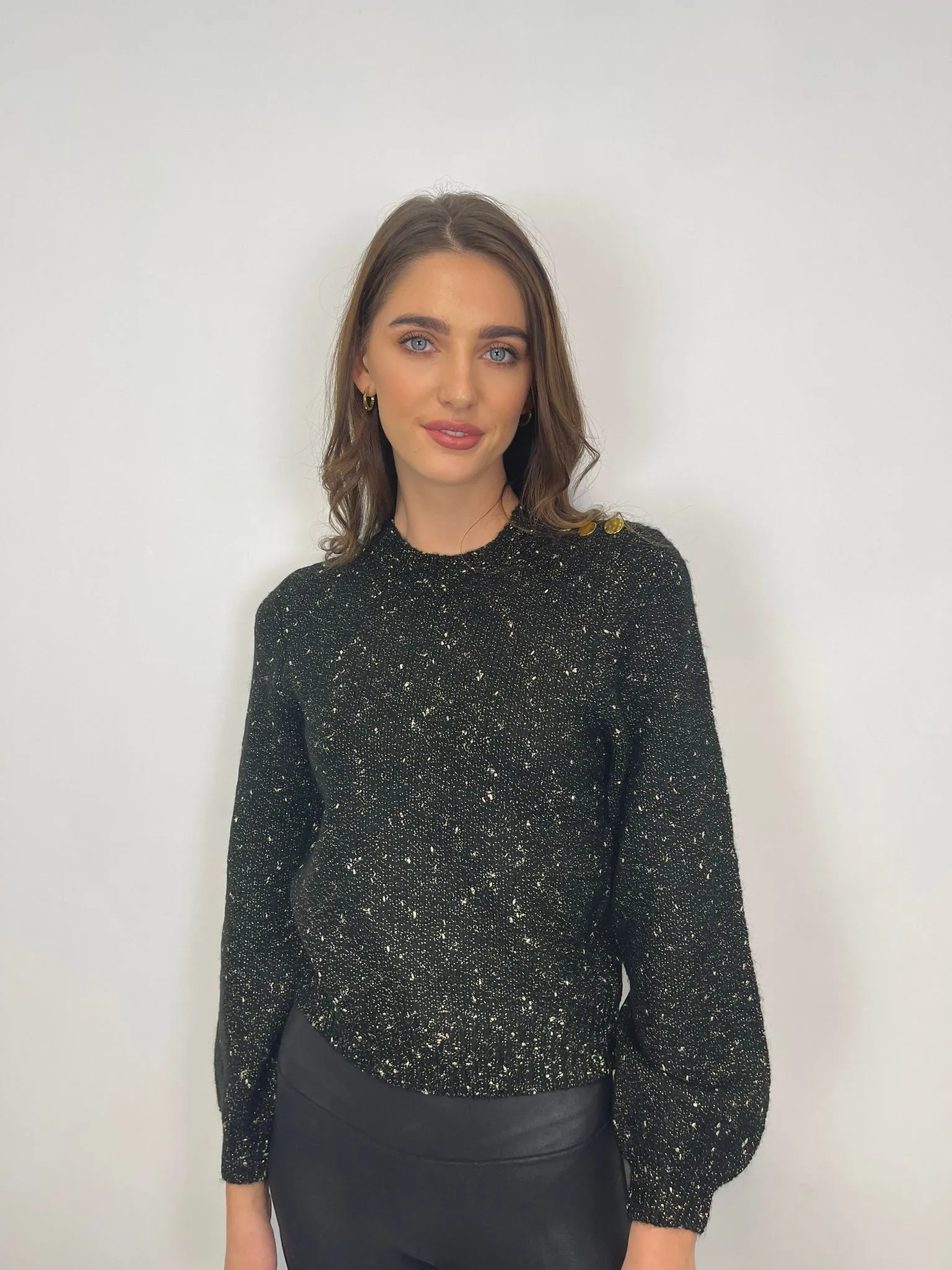 Ronika Round Neck Jumper (Black)