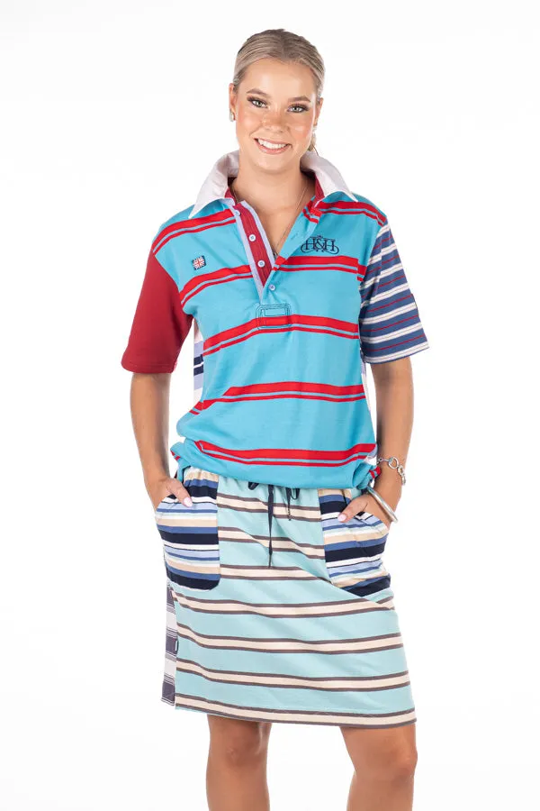 Rugby Collection - RC05-3 Blue & Grey Rugby Skirt