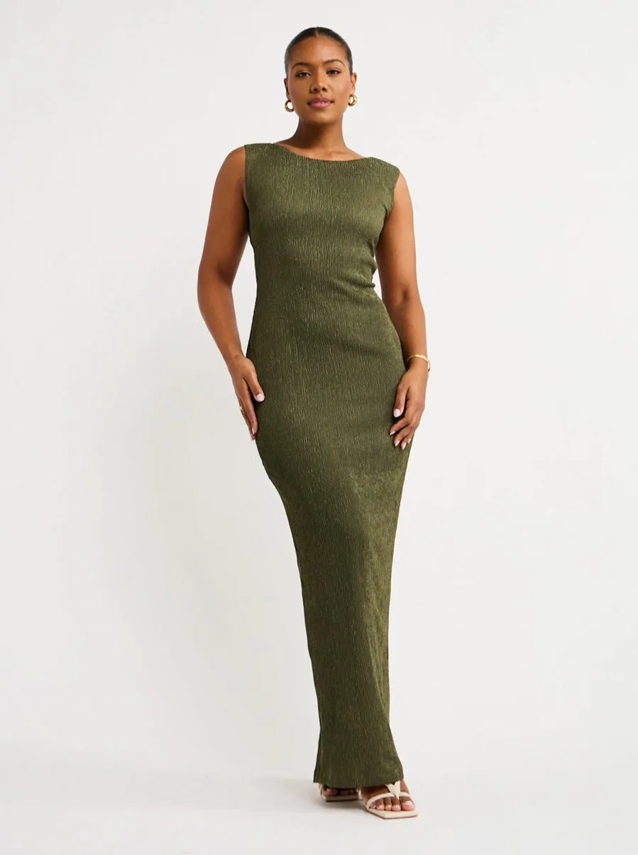 Rumer Amara X-Back Maxi in Khaki