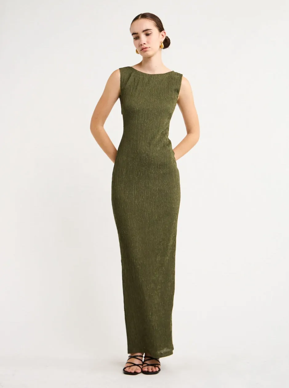 Rumer Amara X-Back Maxi in Khaki