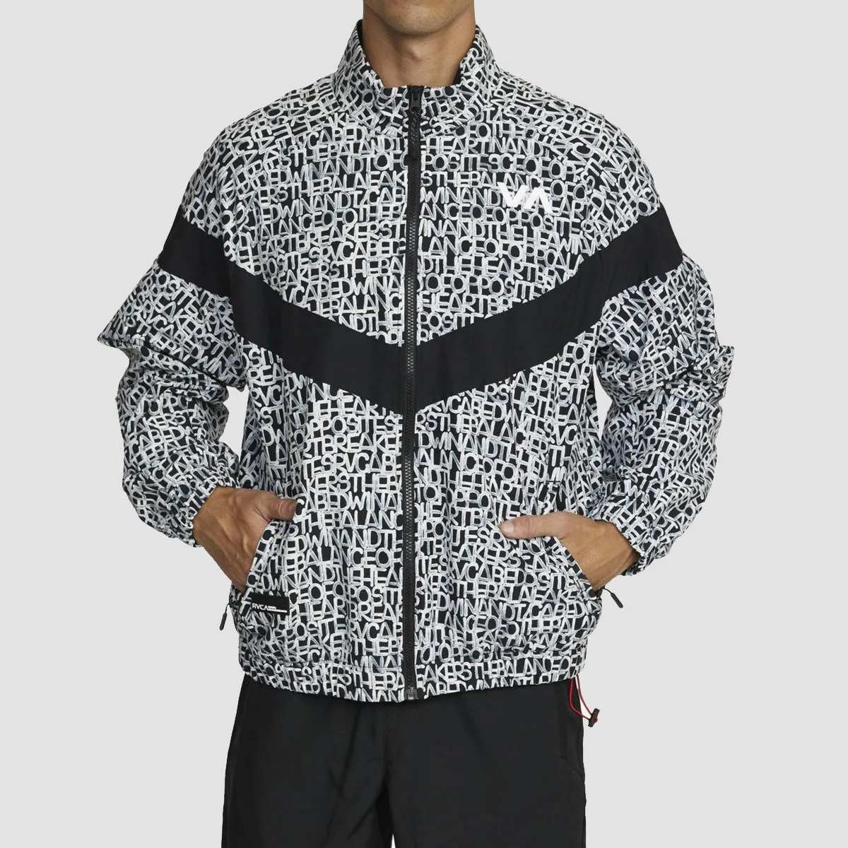 RVCA X Bedwin IPFU Track Jacket Black Print
