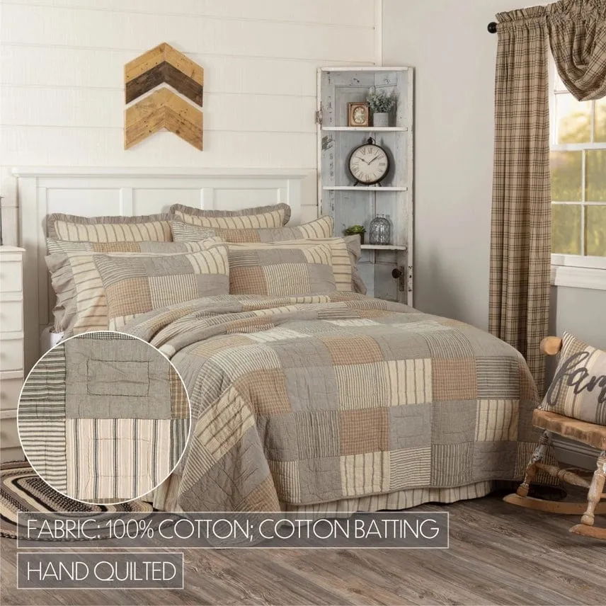 Sawyer Mill Charcoal Patchwork Farmhouse Quilts