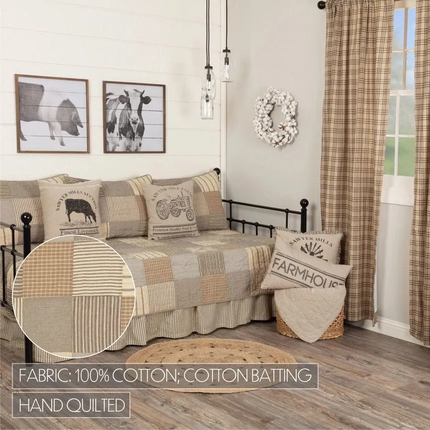 Sawyer Mill Charcoal Patchwork Farmhouse Quilts