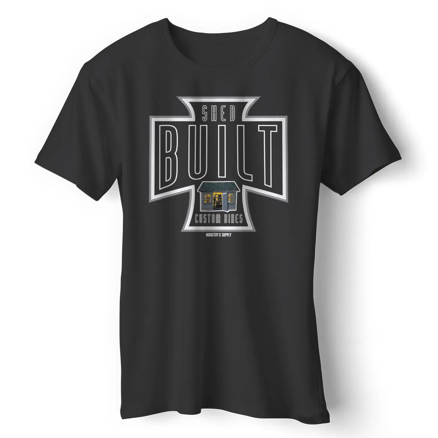 SHED BUILT CUSTOM BIKES T-SHIRT