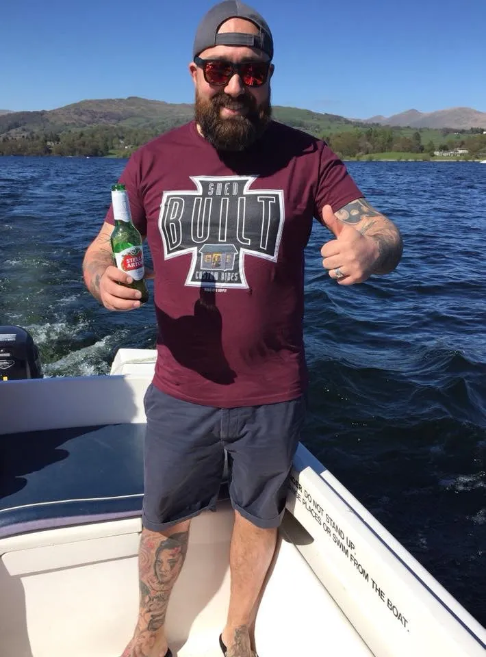 SHED BUILT CUSTOM BIKES T-SHIRT