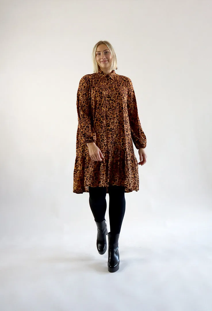 Shirt Dress Leopard