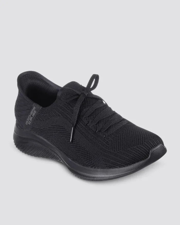 .Skechers Womens Slip-Ins Ultra Flex 3.0 Brilliant Path - BLACK/BLACK - (149710.BBK) - PBT - R2L16