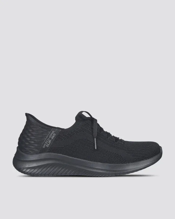 .Skechers Womens Slip-Ins Ultra Flex 3.0 Brilliant Path - BLACK/BLACK - (149710.BBK) - PBT - R2L16