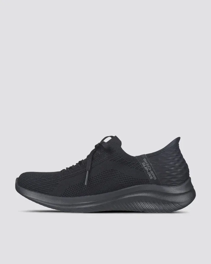 .Skechers Womens Slip-Ins Ultra Flex 3.0 Brilliant Path - BLACK/BLACK - (149710.BBK) - PBT - R2L16