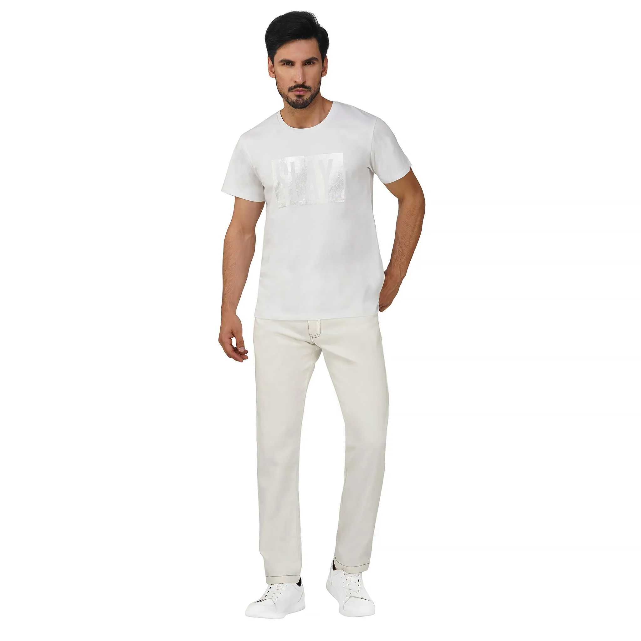 SLAY. Men's Off White Wash Denim Jeans
