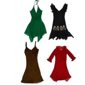 Solid y2k dresses (NS-342)