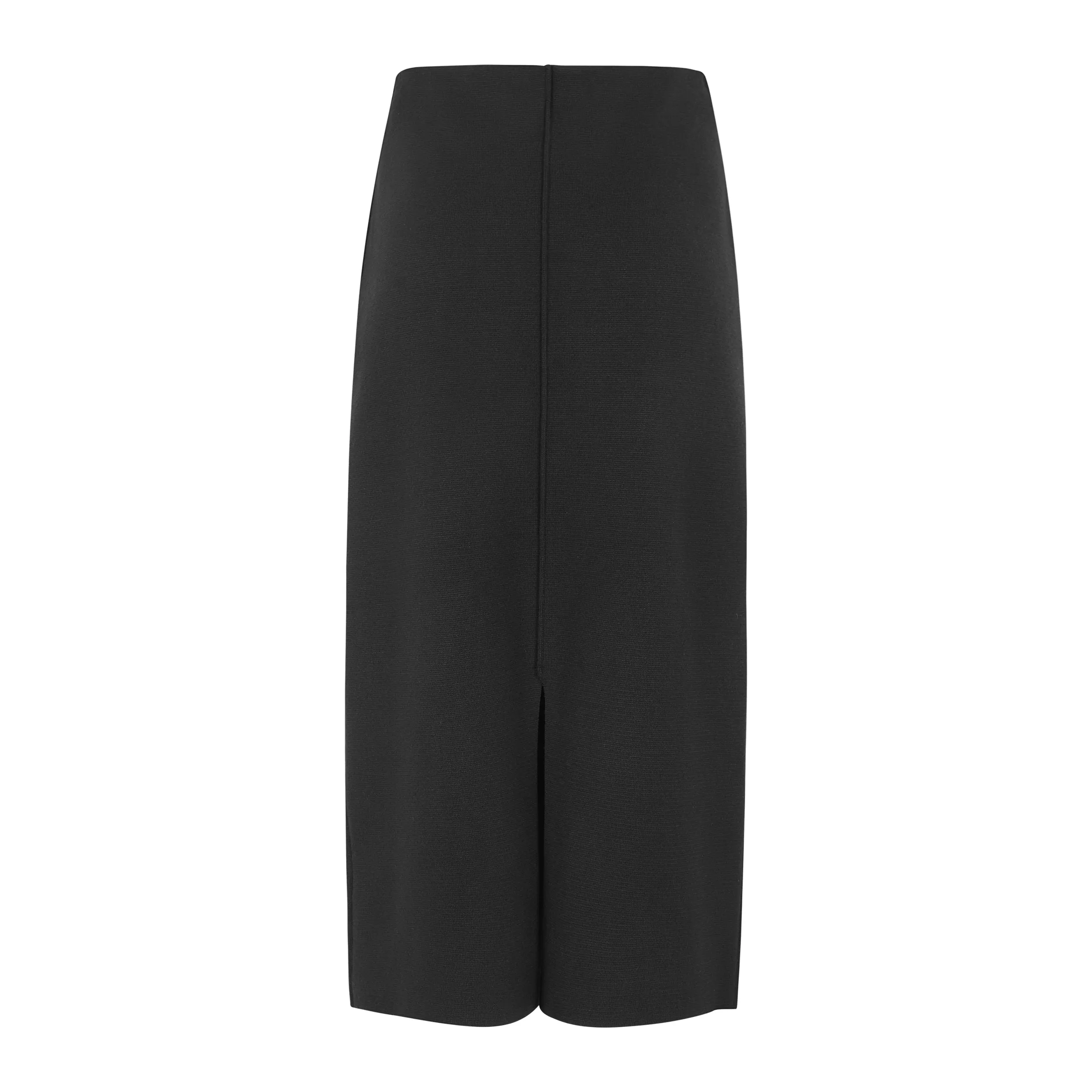 SRHenrietta Slit Skirt knit - Black