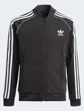 SST Track Black/White Jacket (Boys 7-14)