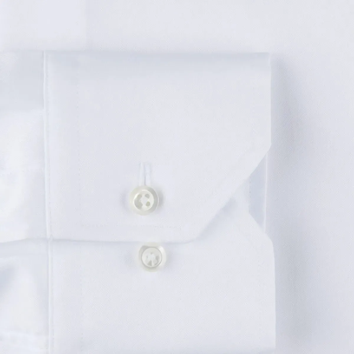 Stenströms Stock White Twill Shirt